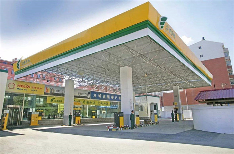 嵊州加气站钢结构网架案例7